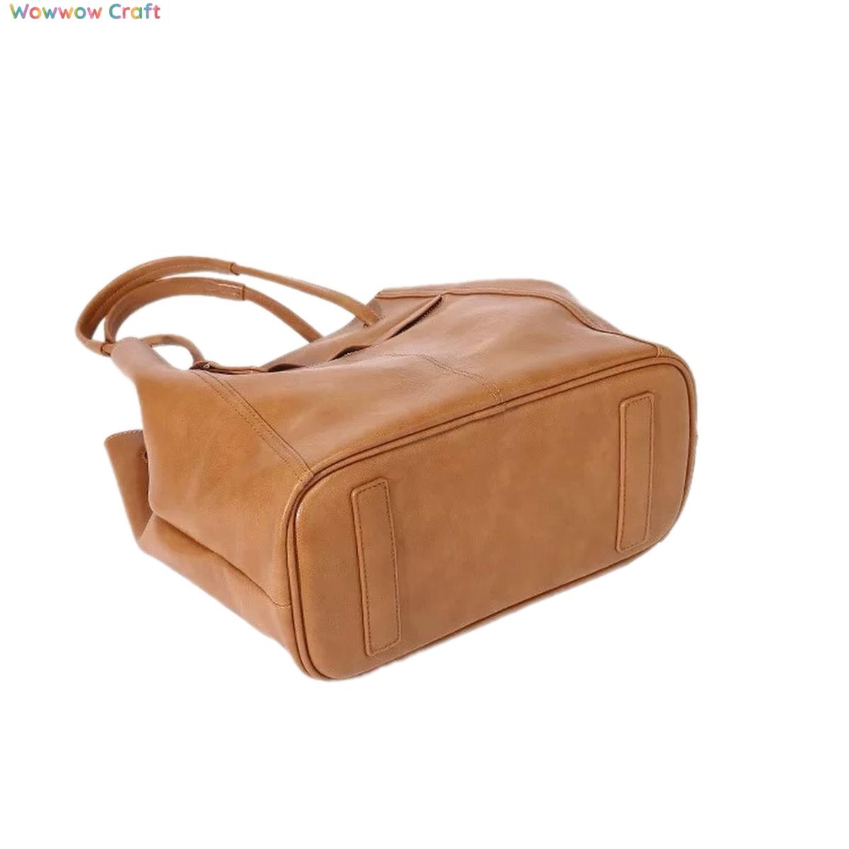 Shoulder Bags,Totes,Leather Bags,Vegetable-Tanned Leather Large Capacity Leather Shoulder Bag - Leather Crossbody Tote Bag